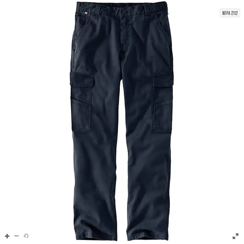 Carhartt Men's Cat2 2112 Flame Resistant Rugged Flex Pants Blue Size 38x30